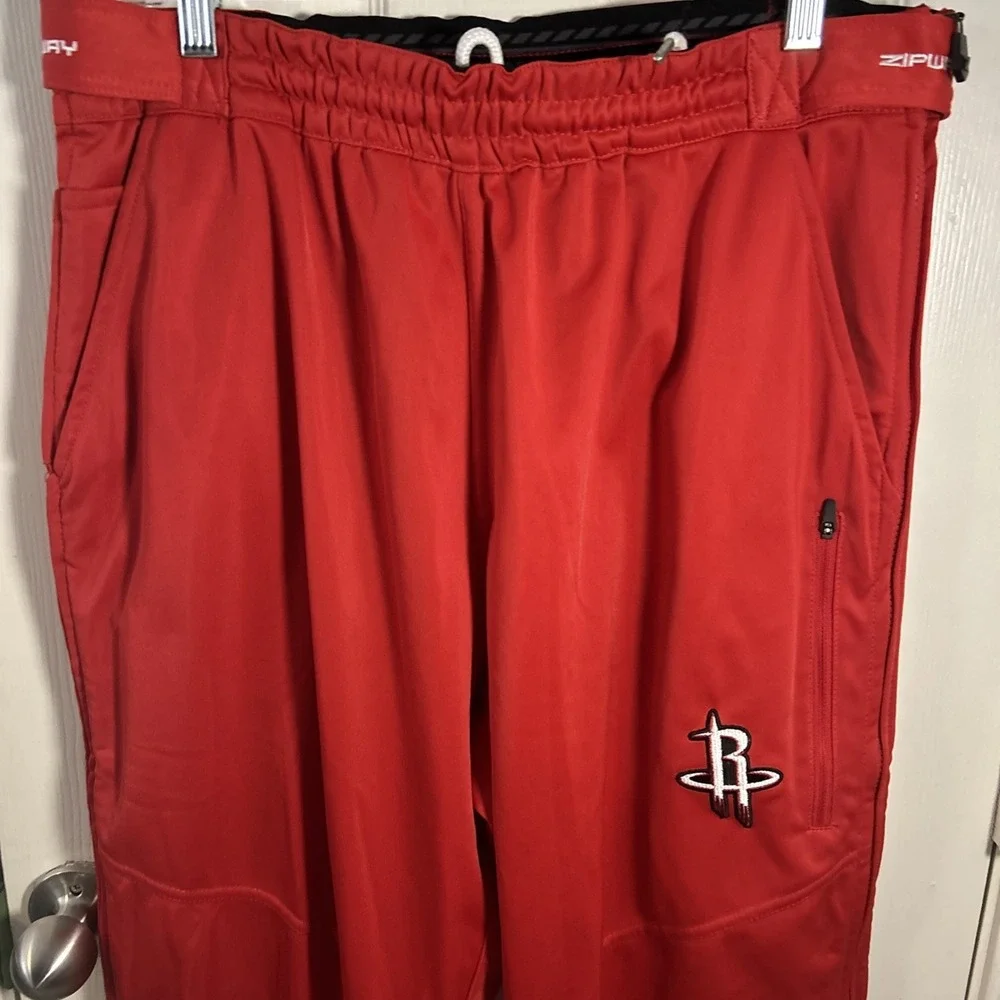 Zipway NBA Men's Houston Rocketes Performance Tear-Away‎ Pants, Red XL